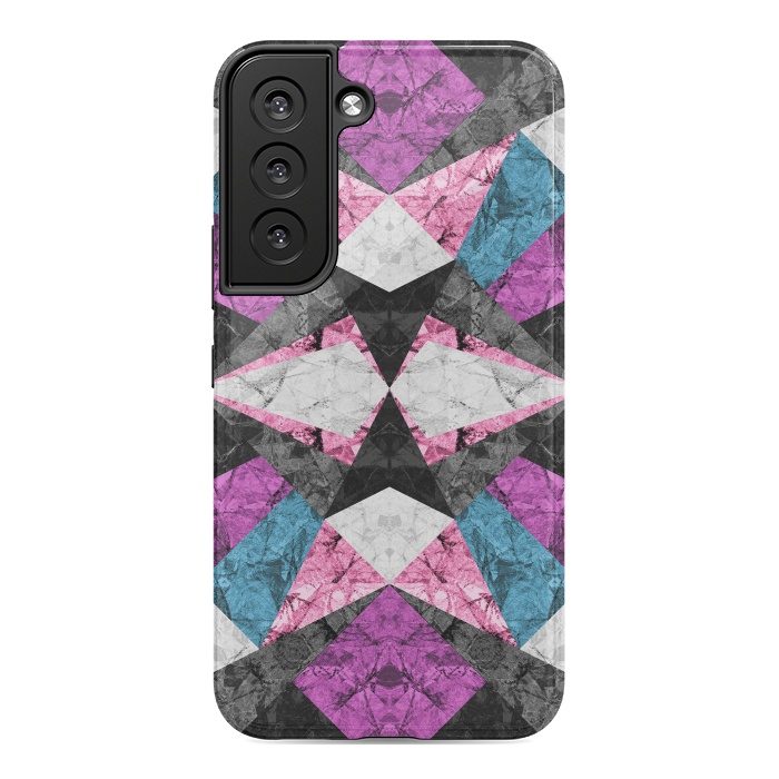 Galaxy S22 StrongFit Marble Geometric Background G438 by Medusa GraphicArt
