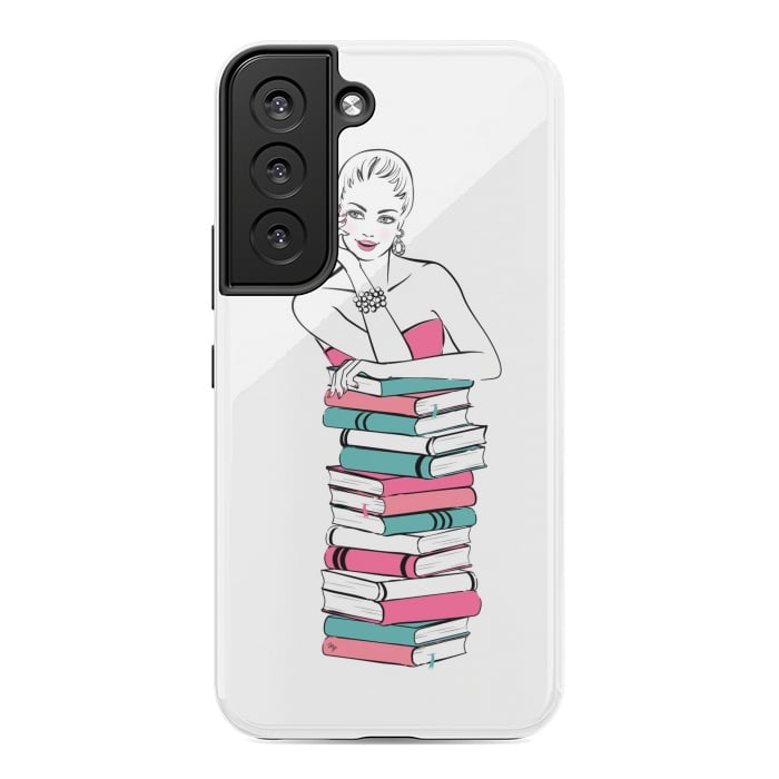 Galaxy S22 StrongFit Lady Bookworm by Martina