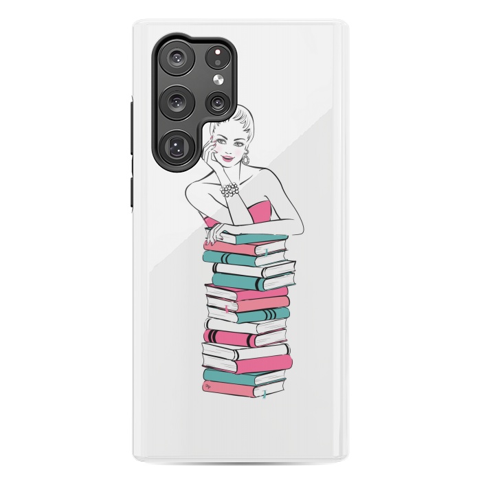 Galaxy S22 Ultra StrongFit Lady Bookworm by Martina