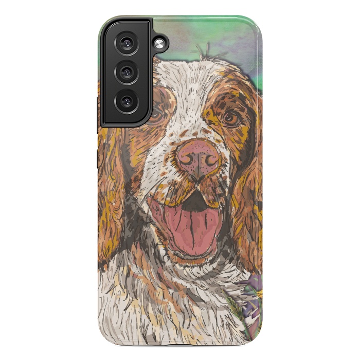 Galaxy S22 plus StrongFit Spaniel by Lotti Brown