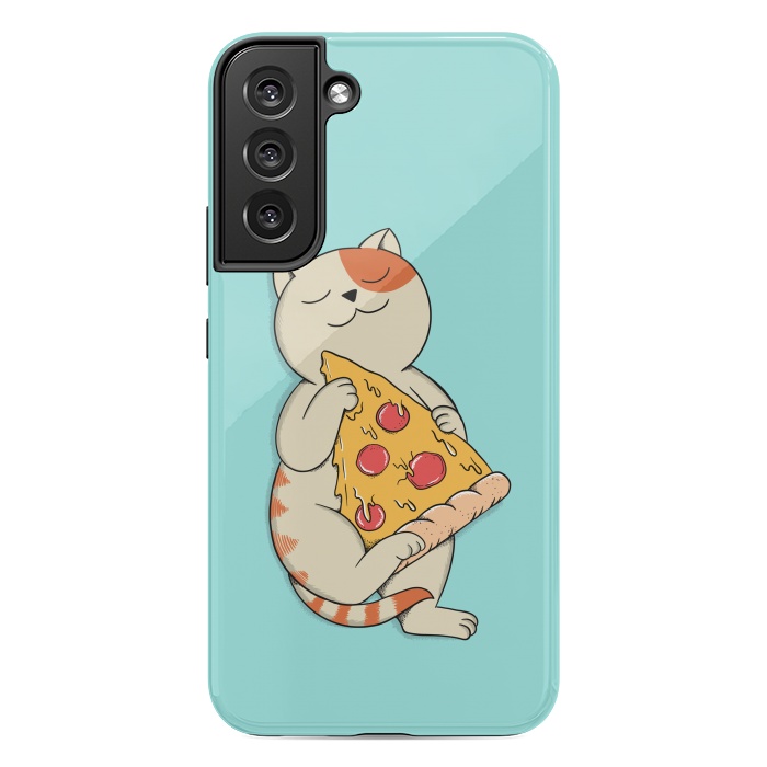 Galaxy S22 plus StrongFit Cat and Pizza by Coffee Man
