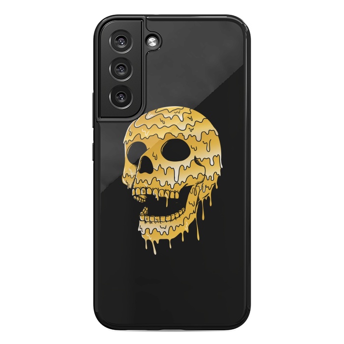 Galaxy S22 plus StrongFit Gold Skull by Coffee Man