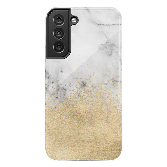 Galaxy S22 plus StrongFit Gold Dust on Marble by Tangerine-Tane