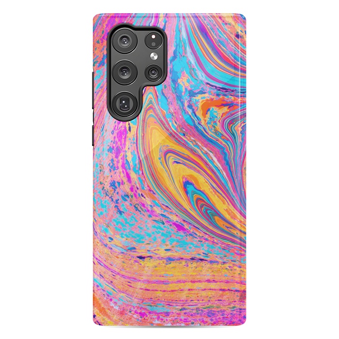 Galaxy S22 Ultra StrongFit Colorful Marbling Artwork by ArtsCase