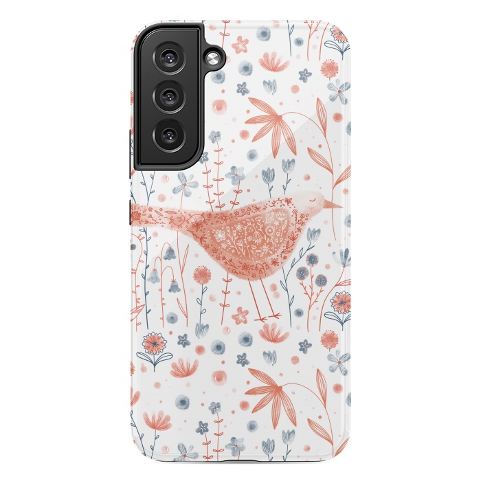 Galaxy S22 plus StrongFit Apricot Bird by Nic Squirrell