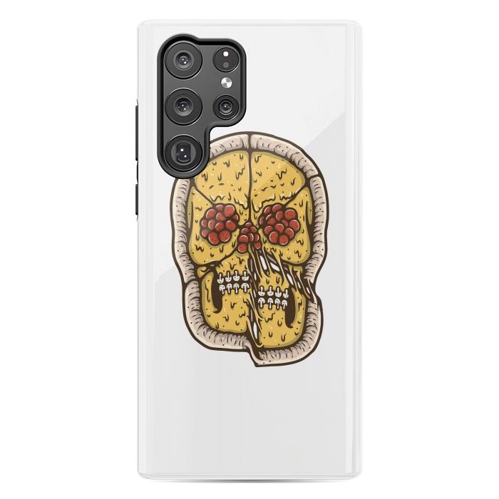 Galaxy S22 Ultra StrongFit pizza Skull by Afif Quilimo