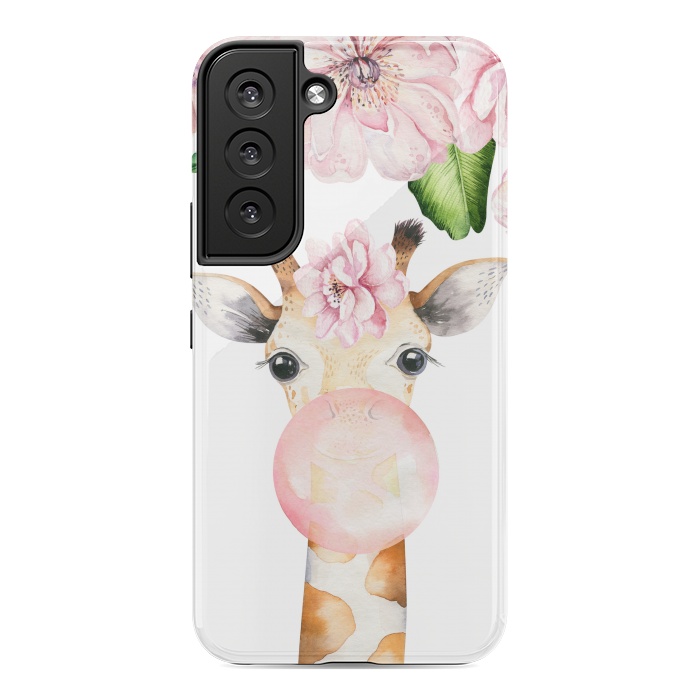 Galaxy S22 StrongFit Flower Giraffe With Chewing gum by  Utart