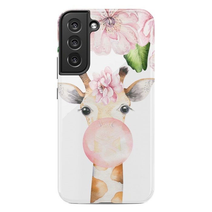 Galaxy S22 plus StrongFit Flower Giraffe With Chewing gum by  Utart