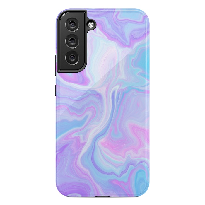 Galaxy S22 plus StrongFit Blue pink purple marble by Jms