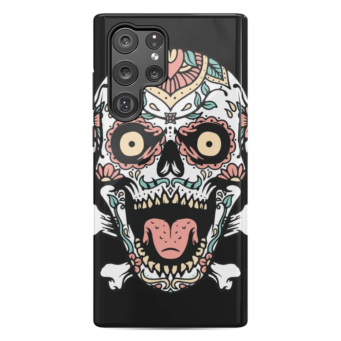 Galaxy S22 Ultra StrongFit Mexican Skull 1 by Afif Quilimo