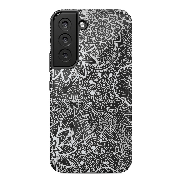 Galaxy S22 StrongFit Floral Doodle G581 by Medusa GraphicArt