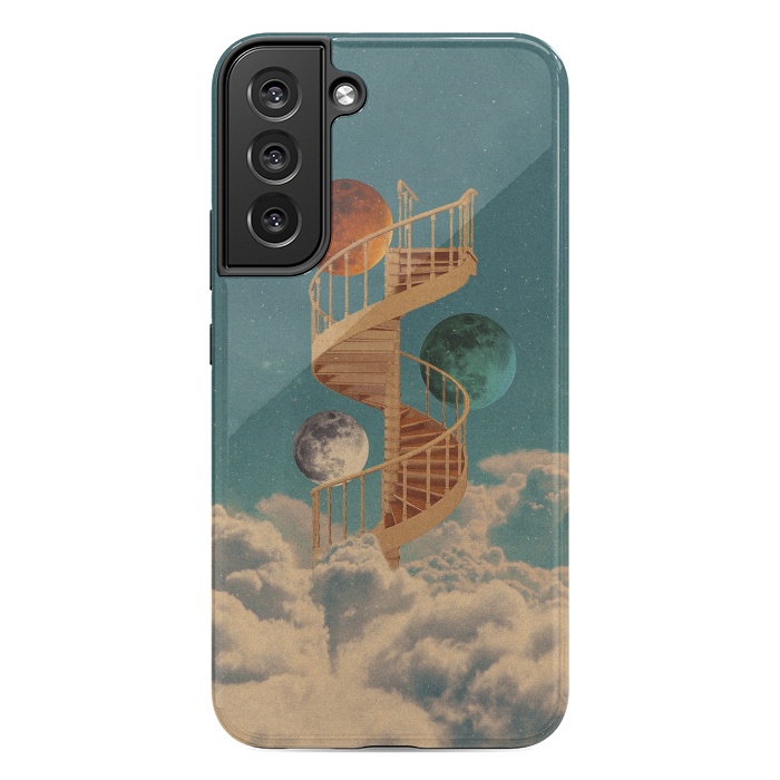 Galaxy S22 plus StrongFit Stairway to the moon by Eleaxart