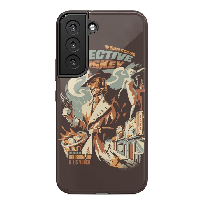 Galaxy S22 StrongFit Detective Whiskey by Ilustrata