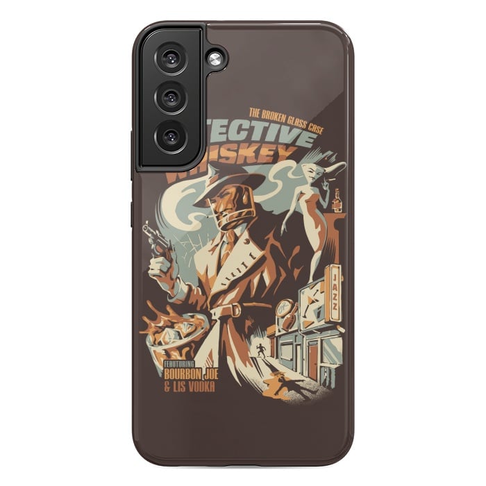 Galaxy S22 plus StrongFit Detective Whiskey by Ilustrata
