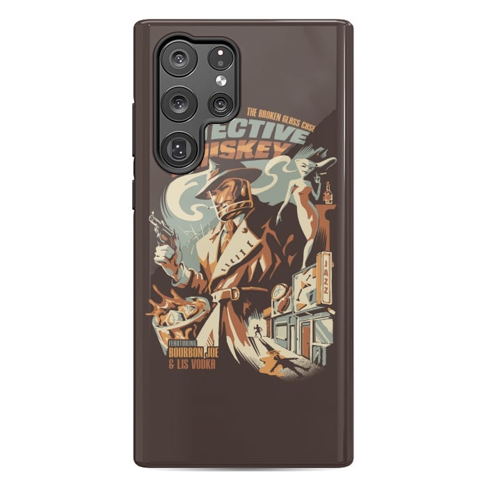 Galaxy S22 Ultra StrongFit Detective Whiskey by Ilustrata