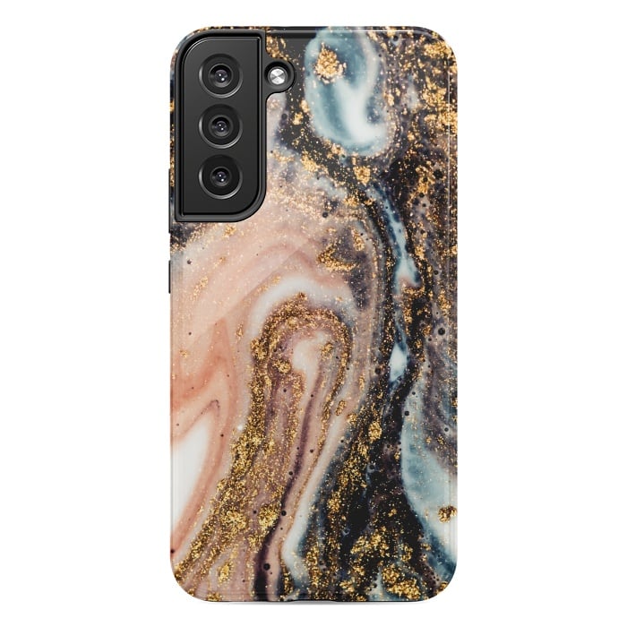 Galaxy S22 plus StrongFit Golden Turn Artistic Design by ArtsCase