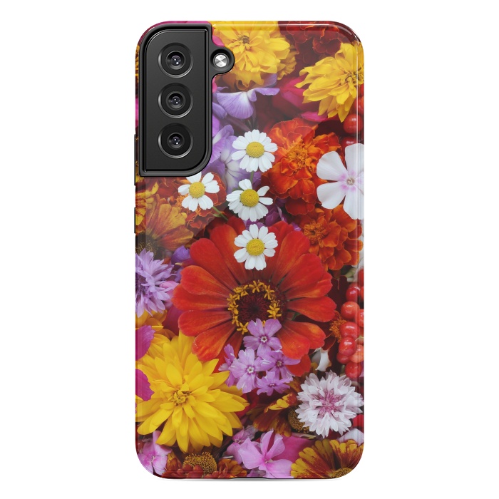 Galaxy S22 plus StrongFit Flowers in Different Shapes and Colors V  by ArtsCase