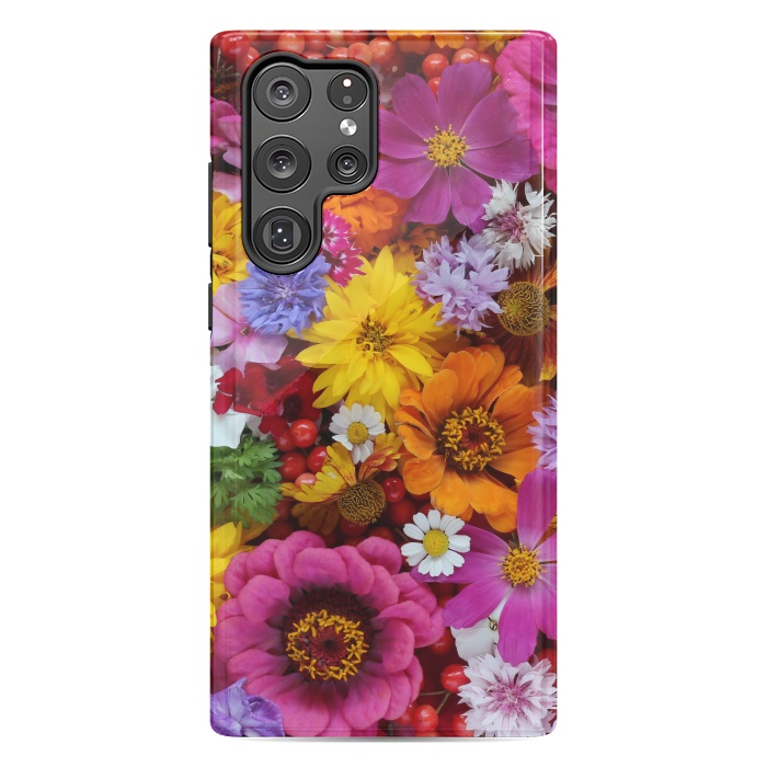 Galaxy S22 Ultra StrongFit Flowers in Different Shapes and Colors V  by ArtsCase