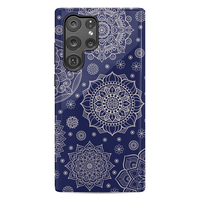 Galaxy S22 Ultra StrongFit Mandala Pattern with Vintage Decorative Elements by ArtsCase