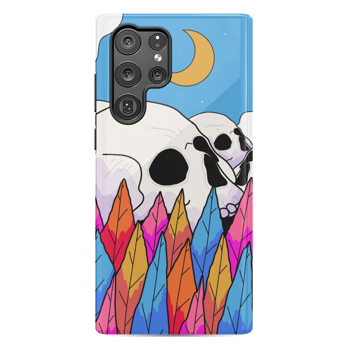 Galaxy S22 Ultra StrongFit Skulls behind a forest by Steve Wade (Swade)
