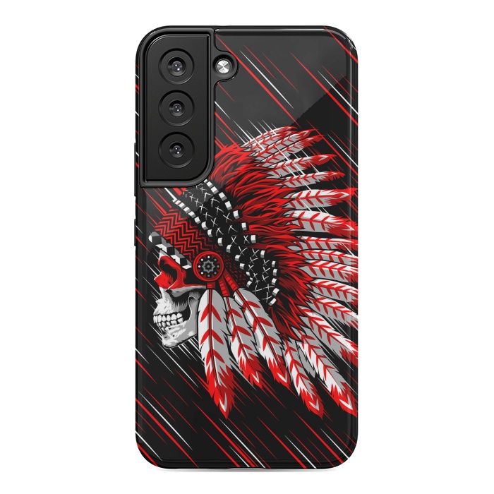 Galaxy S22 StrongFit Indian Skull by Alberto