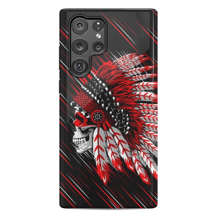 Galaxy S22 Ultra StrongFit Indian Skull by Alberto