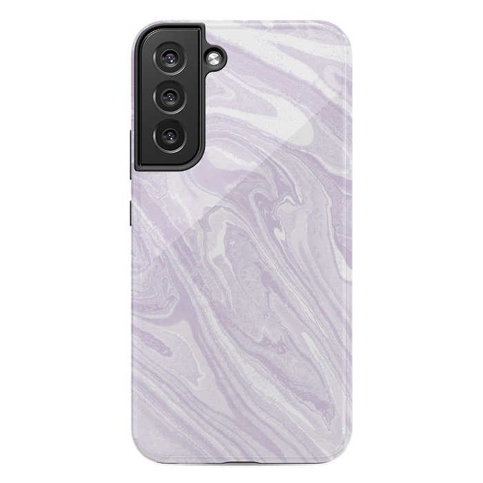 Galaxy S22 plus StrongFit Pastel Purple lavender liquid marble by Oana 