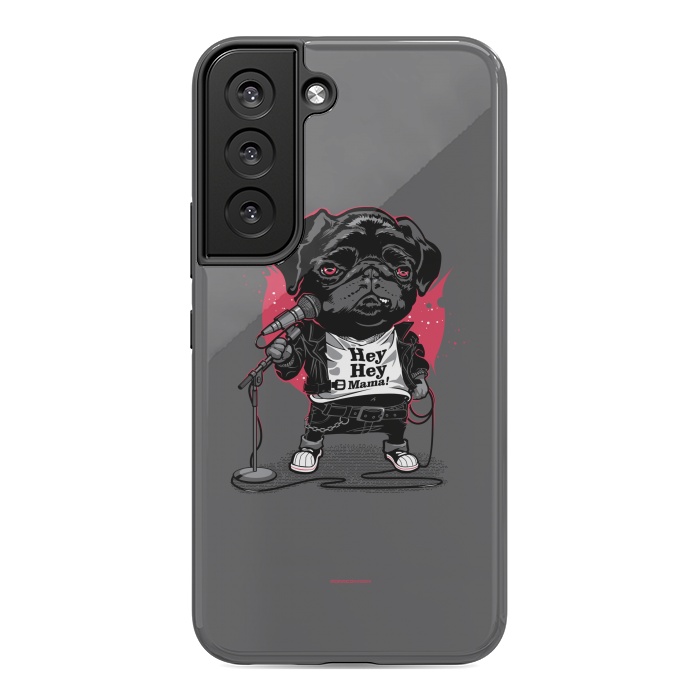 Galaxy S22 StrongFit Black Dog by Draco