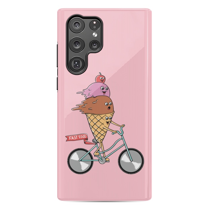 Galaxy S22 Ultra StrongFit Ice cream fast food rose by Coffee Man