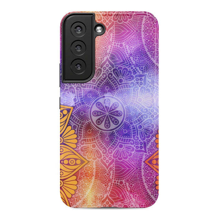 Galaxy S22 StrongFit Mandala Pattern with bright Colors by ArtsCase