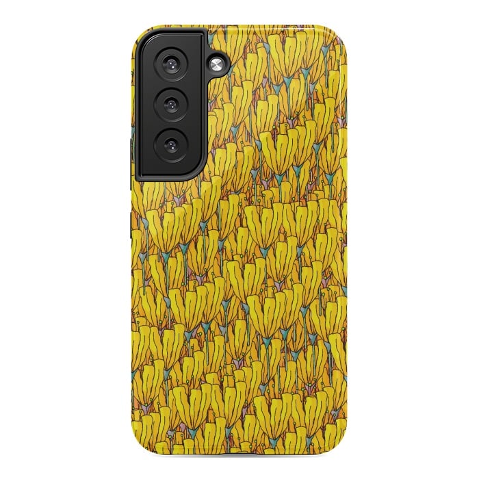 Galaxy S22 StrongFit Spring yellow flowers by Steve Wade (Swade)