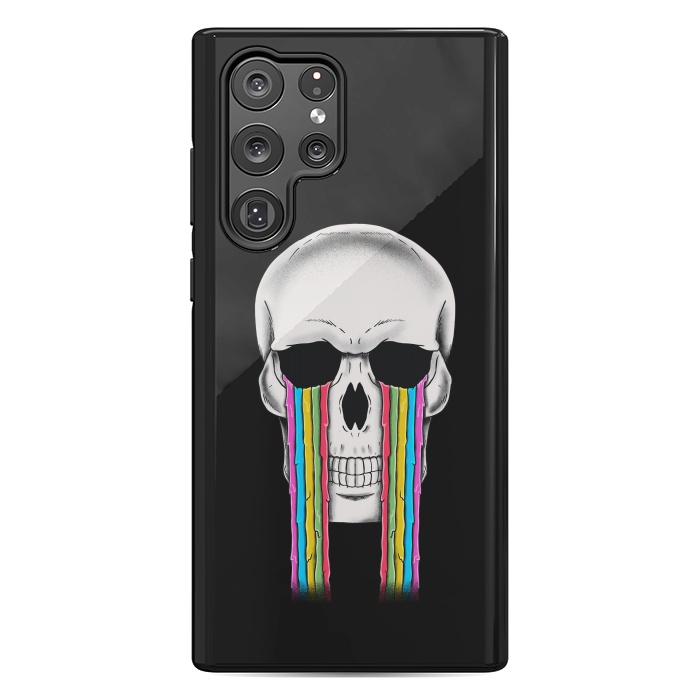 Galaxy S22 Ultra StrongFit Skull Crying by Coffee Man