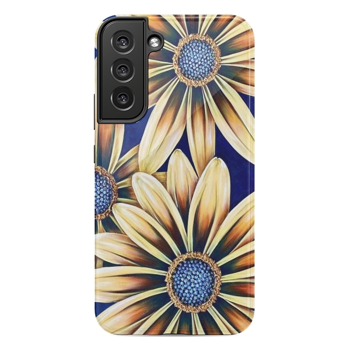 Galaxy S22 plus StrongFit Happy Daisies by Denise Cassidy Wood