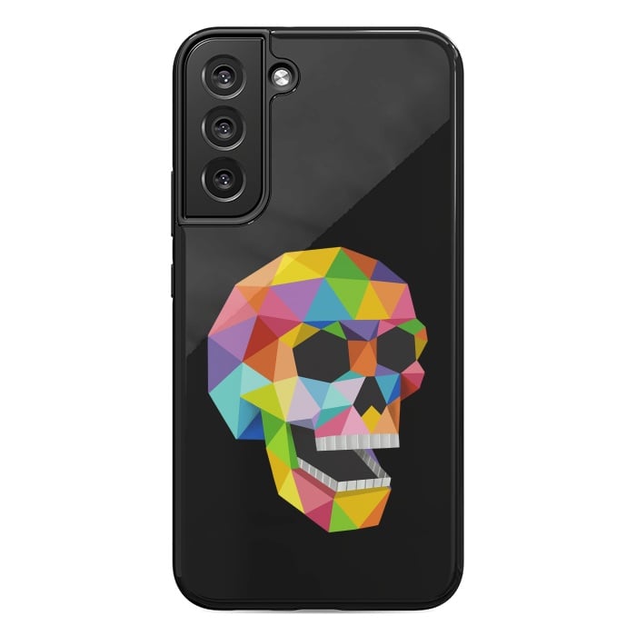 Galaxy S22 plus StrongFit Skull Polygons by Coffee Man