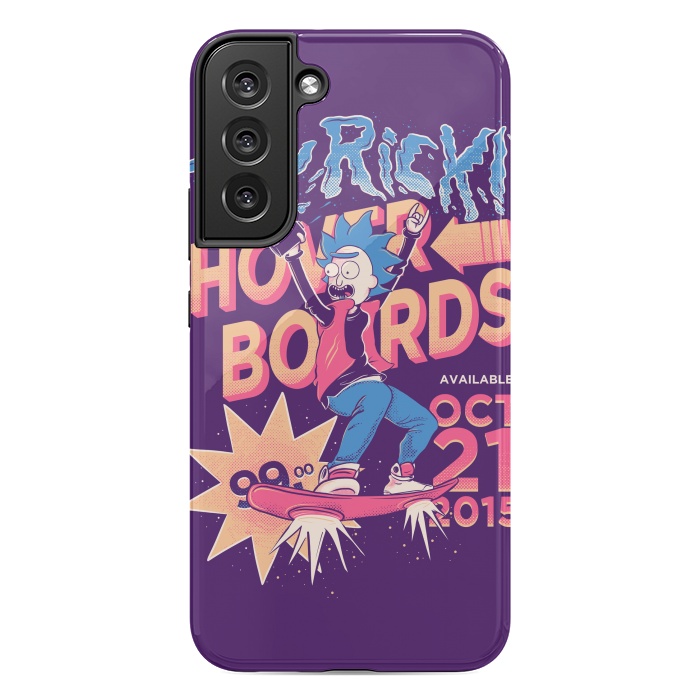 Galaxy S22 plus StrongFit Tiny rick hoverboards by Ilustrata
