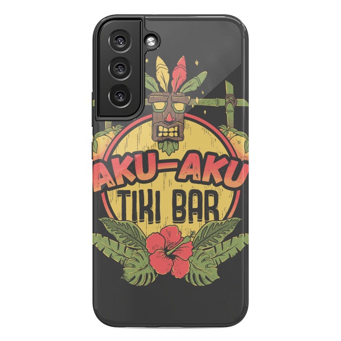 Galaxy S22 plus StrongFit Aku Aku - Tiki Bar by Ilustrata