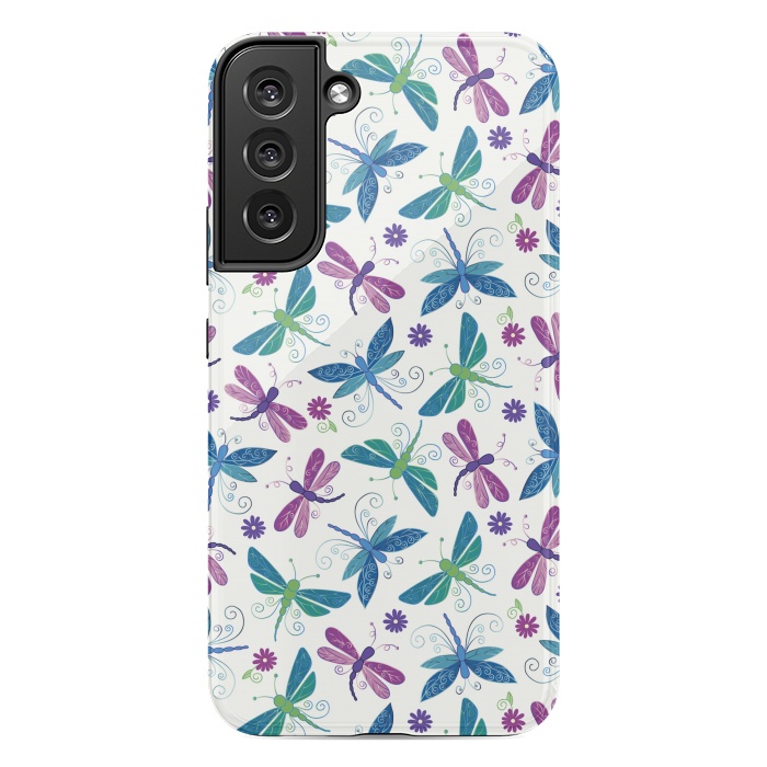 Galaxy S22 plus StrongFit Dragonflies by TracyLucy Designs