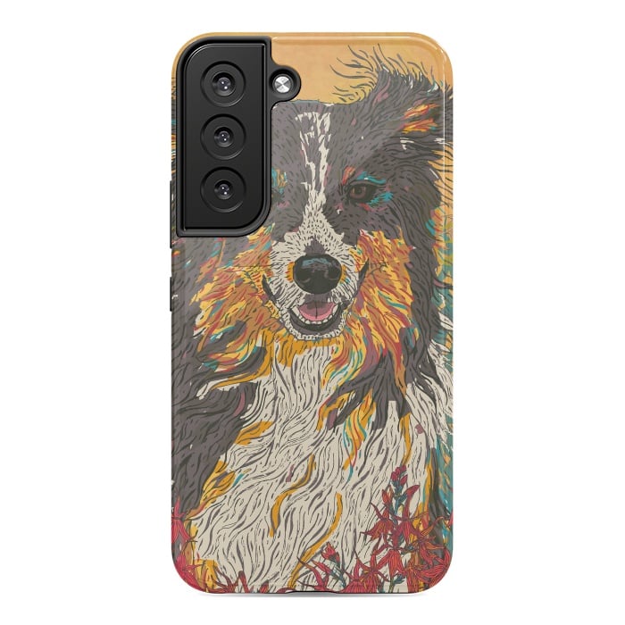 Galaxy S22 StrongFit Border Collie by Lotti Brown