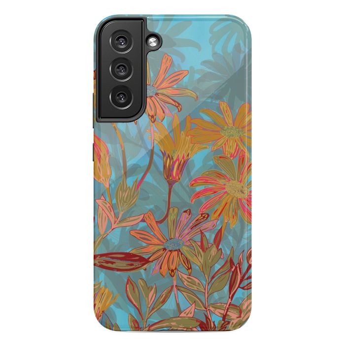Galaxy S22 plus StrongFit Fantasy Fall Flowers by Lotti Brown