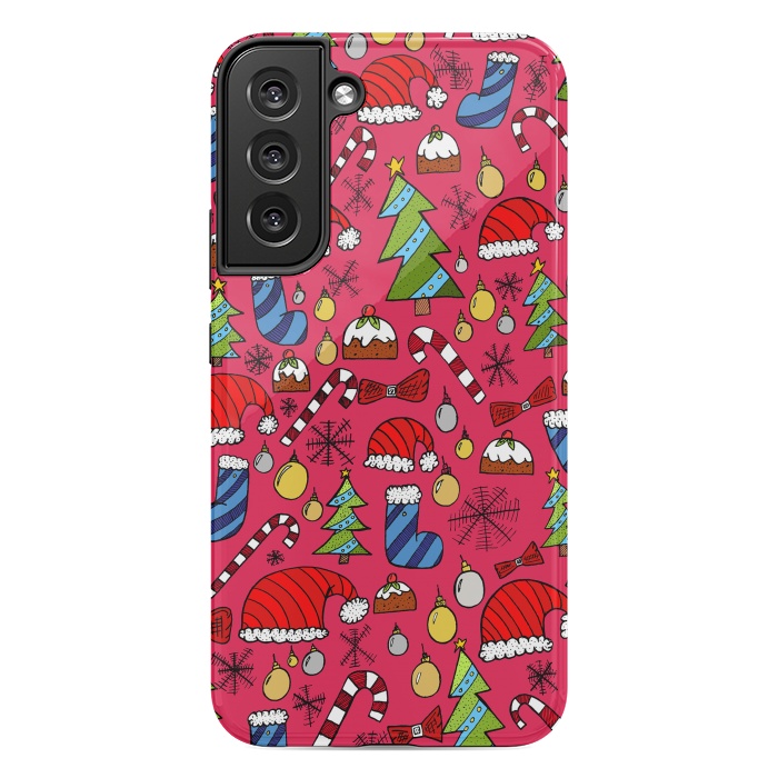 Galaxy S22 plus StrongFit The Christmas Pattern by Steve Wade (Swade)