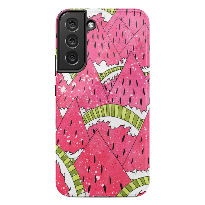 Galaxy S22 plus StrongFit Watermelon Mountains by Steve Wade (Swade)