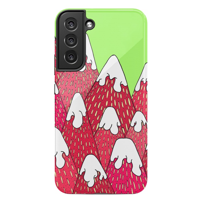 Galaxy S22 plus StrongFit Strawberry Mountains by Steve Wade (Swade)