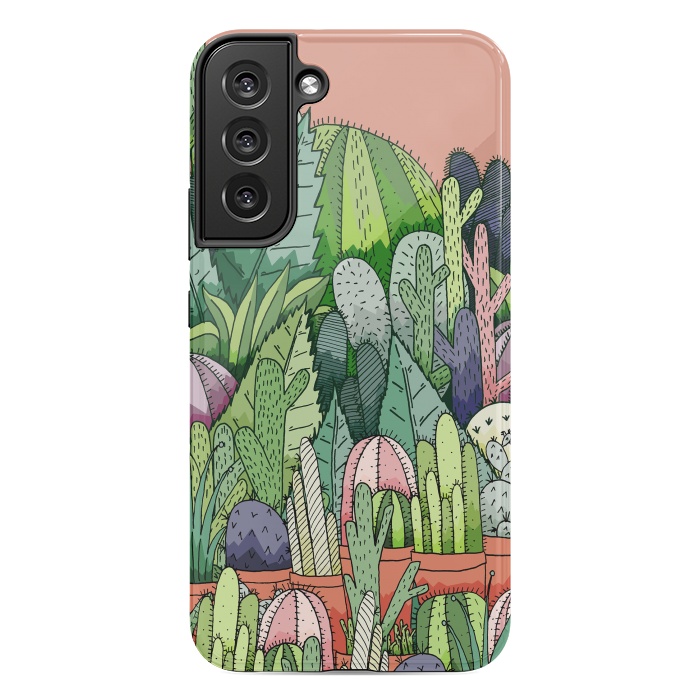 Galaxy S22 plus StrongFit Cactus Garden by Steve Wade (Swade)