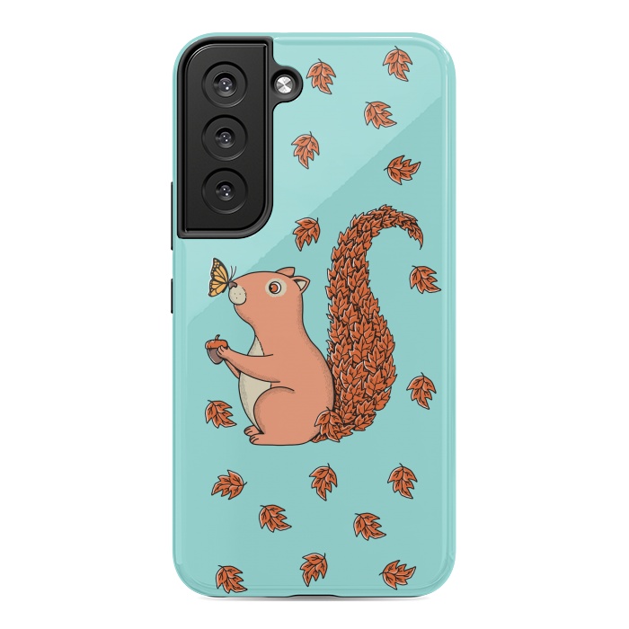 Galaxy S22 StrongFit Squirrel and Butterfly by Coffee Man