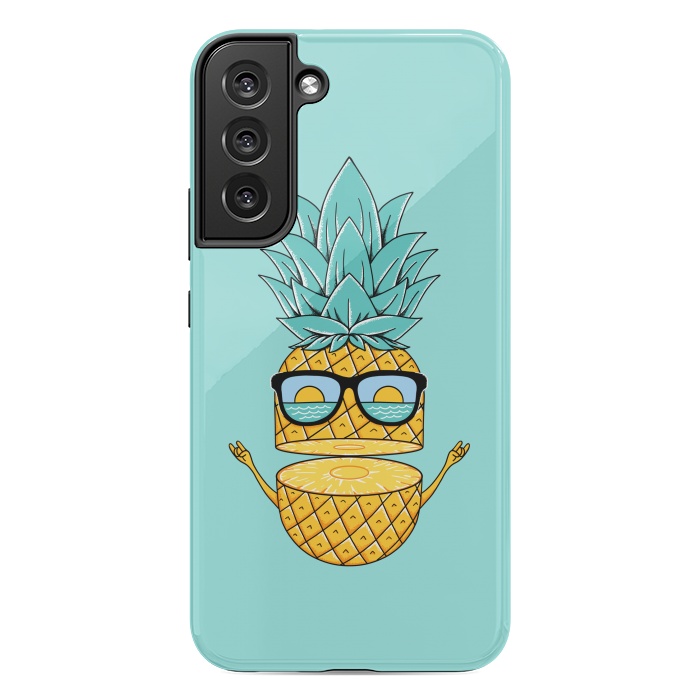 Galaxy S22 plus StrongFit Pineapple Sunglasses by Coffee Man
