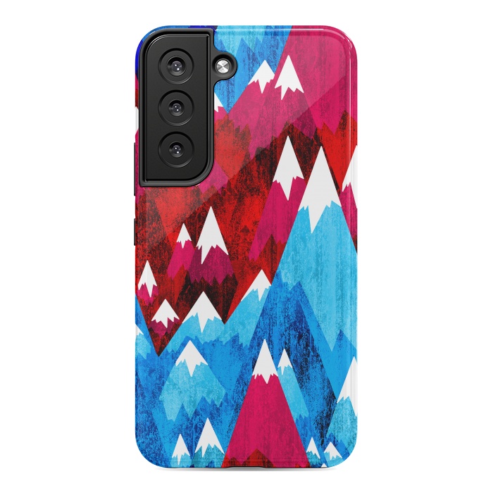 Galaxy S22 StrongFit Blue Peak Mountains by Steve Wade (Swade)