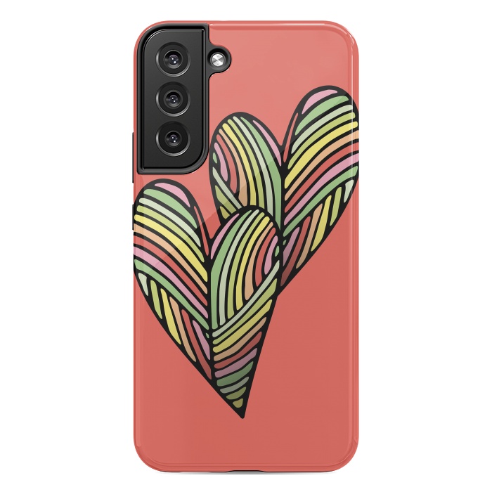 Galaxy S22 plus StrongFit Two Hearts by Majoih