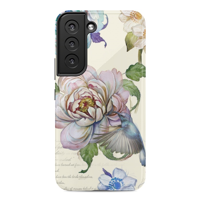 Galaxy S22 StrongFit Vintage Rose by Creativeaxle