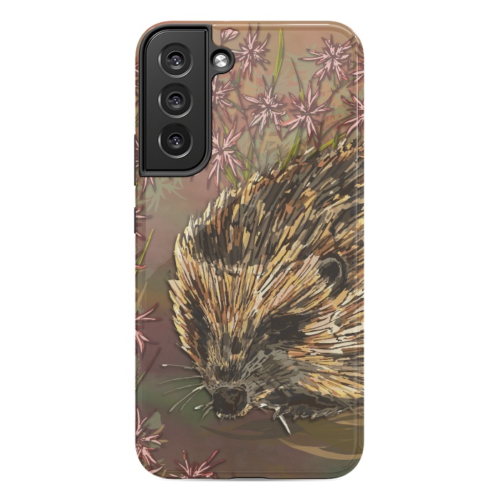 Galaxy S22 plus StrongFit Sweet Hedgehog by Lotti Brown