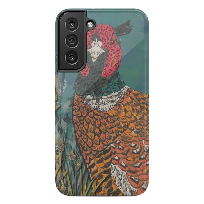 Galaxy S22 plus StrongFit Funny Pheasant by Lotti Brown
